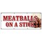Signmission MEATBALLS ON A STICK BANNER SIGN italian grilled snack meat balls food B-96 Meatballs On A Stick - alternate 1
